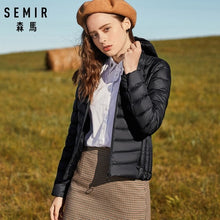 Load image into Gallery viewer, SEMIR 2019 New Parkas basic Winter jackets Female Women Winter plus velvet lamb hooded Coats Down Winter Jacket Womens Outwear